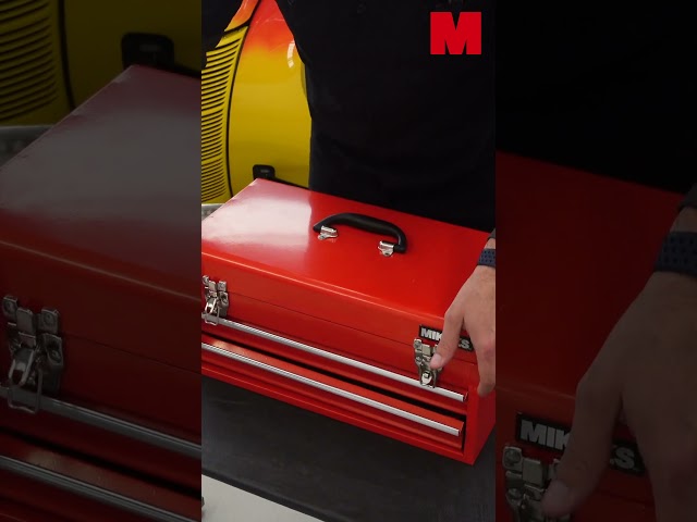 Vídeo relacionado con Colcolo Caja de herramientas de hierro Caja de herramientas vacía Contenedor de fácil acceso Organizador de herramientas de metal rojo Portátil Multiusos para