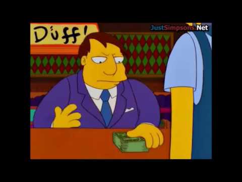 The Simpsons - Moe bribes Mayor Quimby
