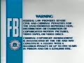 Cyan FBI Warning Screens 1984 1991 Logo For NewAtor