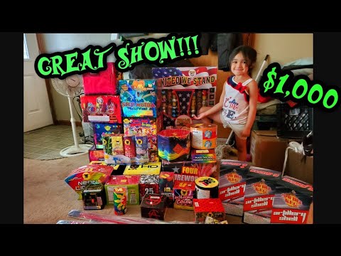 We BOUGHT $1,000 worth of FIREWORKS | 4th of July | Firework Haul 2019