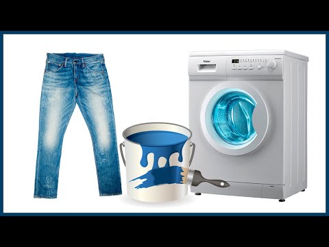 Как покрасить джинсы в стиральной машине