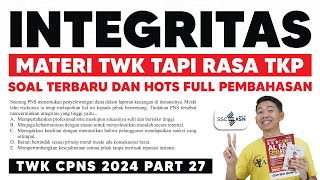 Download lagu SOAL CPNS 2024 TWK INTEGRITAS mp3