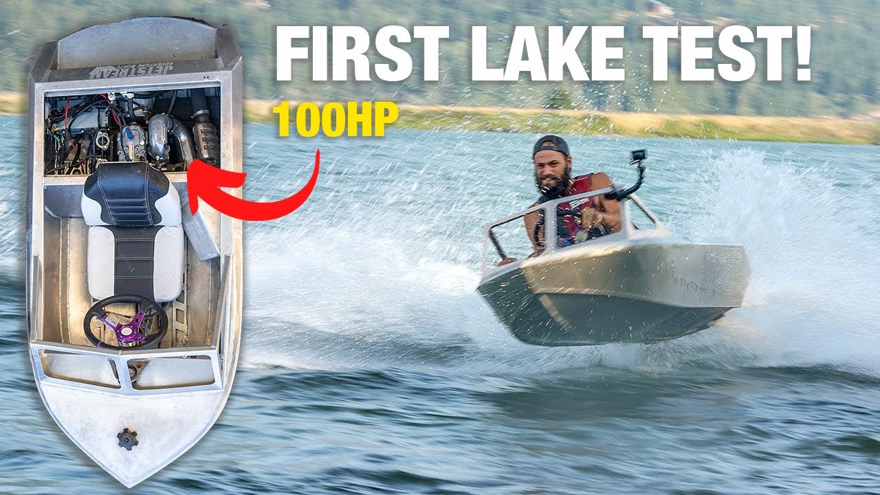 First Lake Test 100HP Micro Jet Boat! ONLY 6'