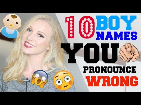 【ルーシーと英語】発音編　よく間違えて発音される男の子の名前１０選 (10 boy names YOU pronounce INCORRECTLY | 2018 Baby Name Ideas)