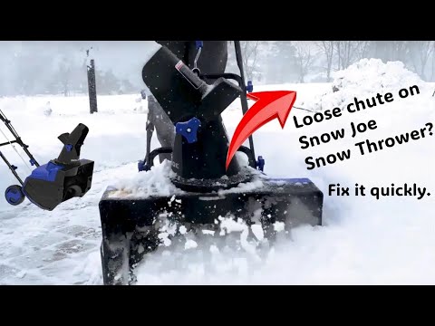 Loose Chute Fix for Snow Joe Snow Blower 18 inch