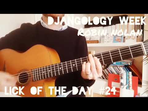 Gypsy Jazz Guitar Lick  Of The Day #24 - Djangology Week - ROBIN NOLAN