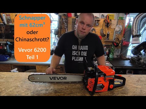 Vevor 6200 Benzin Kettensäge, starke & günstige Säge von eBay / Amazon Teil 1: Unboxing & Qualität