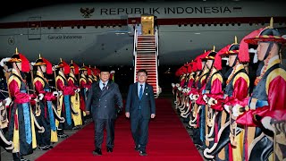  Prabowo Subianto Tiba di Seoul, Awali Kunjungan Kenegaraan ke Korea Selatan 