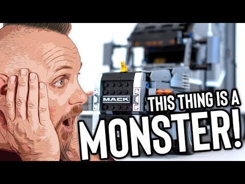 LEGO Technic Mack Anthem truck (42078) - Speed build and overview