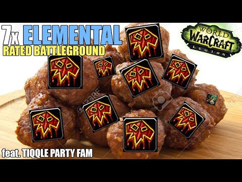 ⚡ 9x SHAM w/ 7x ELE SHAMAN Rated BATTLEGROUND PvP (WoW Legion 7.3.5)