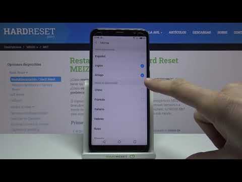 Cómo cambiar el idioma del teclado en MEIZU M6T - configurar teclado