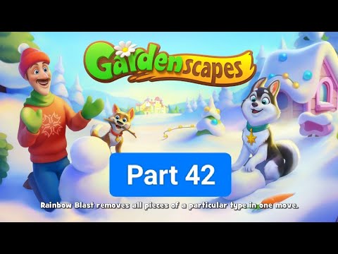 Gardenscapes New Area Part 42 (story and gameplay)