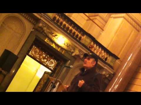 Steve Binns MBE Speaking at the trustees meeting at St Georges Hall.