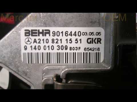 1997 Mercedes E320 BLOWER MOTOR W/REGULATOR - mi.wreckingsolutions.com Used OEM Mercedes Part... OEM