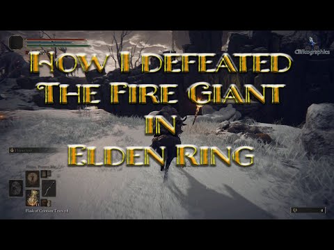ELDEN RING - How I defeated the Fire Giant #eldenring #eldenringgameplay #firegiant #ps5