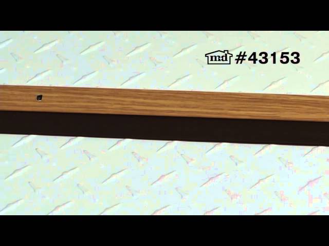 Vídeo relacionado con M-D Building Products 49006 M-D Deluxe High Threshold with Vinyl Seal, 36 in L X 3-3/4 in W X 1-1/8 in H, Aluminum, x 3-3/4" W x 1-1/8" H, Satin Nickel