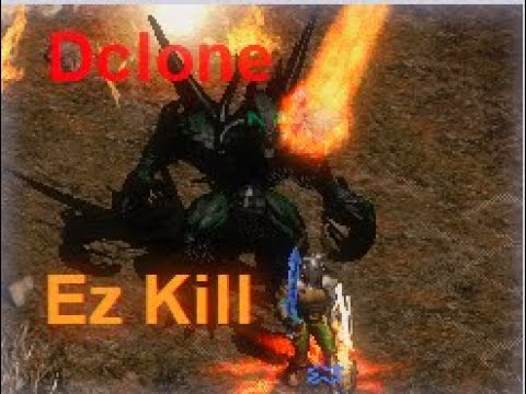 Diablo 2 Plugy Dclone easy kill didn't even need to hit him lolz
