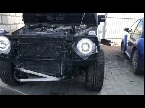 Mercedes G сlass W463 1990-2018 гг. Комплект рестайлинга в G63 AMG 2018 (без капота и крыльев) Video 2