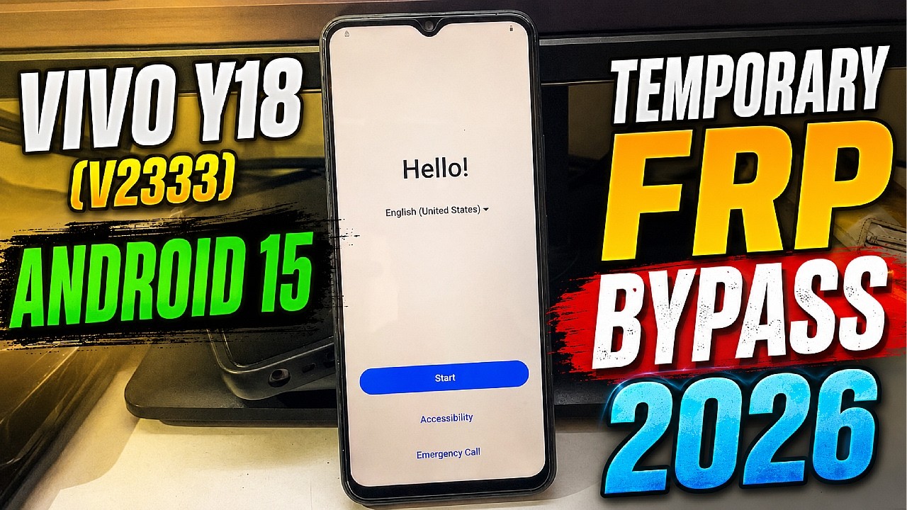 VIVO Y18 (V2333) Android 15 Temporary FRP Bypass 2026 | Latest Google Account Unlock Method