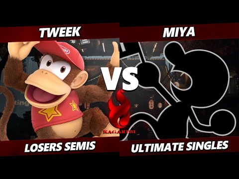 Kagaribi 13 LOSERS SEMIS - Tweek (Diddy Kong) Vs. Miya (Game & Watch) Smash Ultimate - SSBU