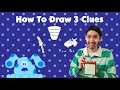 Blue S Clues How To Draw 3 Clues Snack Time