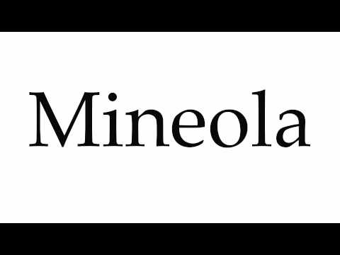 How to Pronounce Mineola