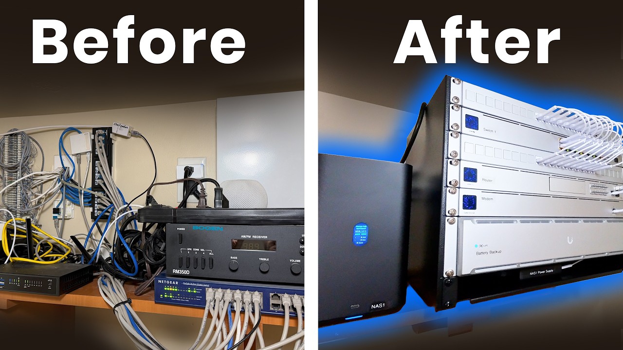 Network Rack Build — From Mess to Clean UniFi Setup