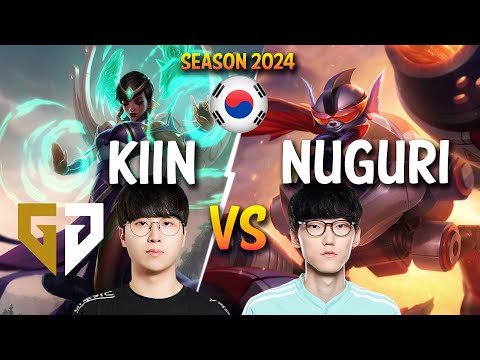 GEN Kiin vs Nuguri - Kiin KARMA vs Nuguri RUMBLE Top - Patch 14.3 KR Ranked | lolrec