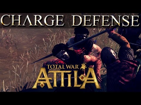 Athar's Chosen vs Spears With Expert Charge Defense - Total War Attila Mechanics
