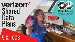 Verizon's Refreshed Shared Data Plans for Smartphones, Hotspots & Tablets - 5 & 10GB