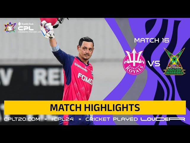 Highlights | Barbados Royals vs. Guyana Amazon Warriors | CPL 2024