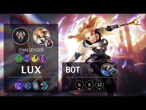 Lux Bot vs Ezreal - BR Challenger Patch 10.18
