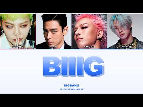 [AI COVER] BIIIG - BIGBANG OT4 (Color Coded Lyrics)