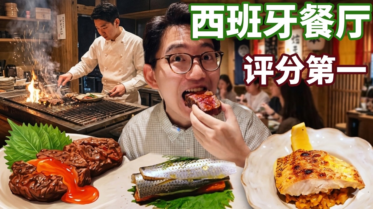 日本评分第一的西班牙菜，人生第一次吃西班牙菜，我是农民你是农民？【阿鸡AJ】