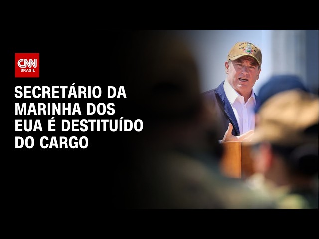 Secretário da Marinha dos EUA é destituído em meio a bloqueio naval ao Irã| CNN NOVO DIA
