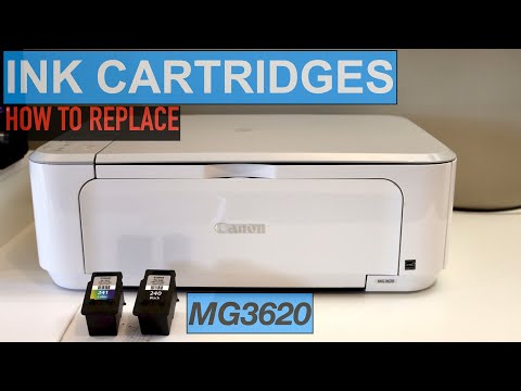 Canon Pixma MG3620 Ink Cartridge Replacement.