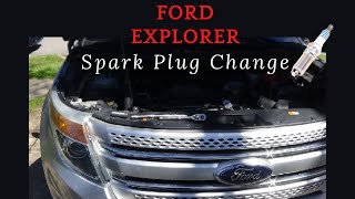 spark plug change intake removal 2013 3.5 ford explorer