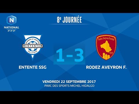 J8 : Entente SSG - Rodez Aveyron F. (1-3), le replay