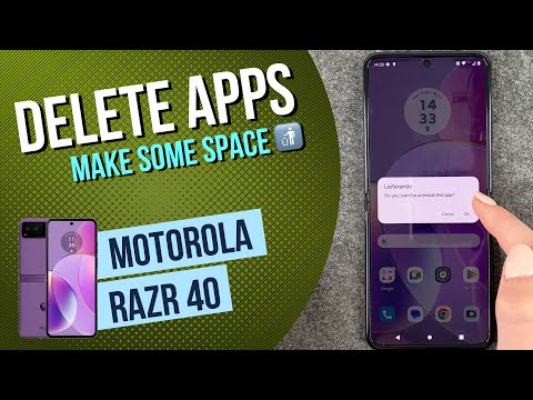 Motorola Razr 40 - How to delete apps / How to uninstall apps • 📱 • 🔲 • 🚮 • Tutorial
