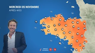 Illustration de l'actualité La météo de votre mercredi 5 novembre 2025