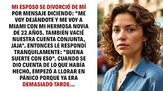 MI ESPOSO SE DIVORCIÓ DE MÍ POR MENSAJE DICIENDO: "ME VOY DEJÁNDOTE Y ME VOY A MIAMI CON MI"...