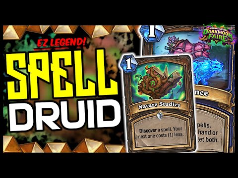 Hearthstone | SPELL DRUID - BEST VERSION! - EZ LEGEND | Darkmoon Races