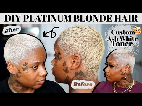 DIY Icy White Platinum Blonde Hair Tutorial + How To...