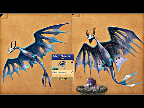 NEW DRAGON SILVER PHANTOM MAX LEVEL 175 TITAN MODE - Dragons: Rise of Berk