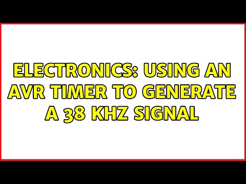 Electronics: Using an AVR timer to generate a 38 kHz signal