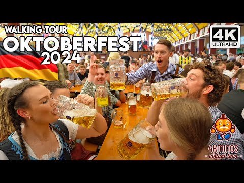 OKTOBERFEST 2024 | THE GREAT TOUR | 4K UHD | Walking Virtual Tour Germany
