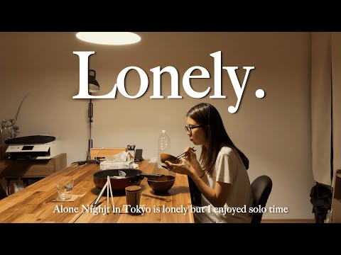 Lonely Night Alone in Tokyo | Finding Comfort in a Cozy Self-Care Routine ［6pm-1am］