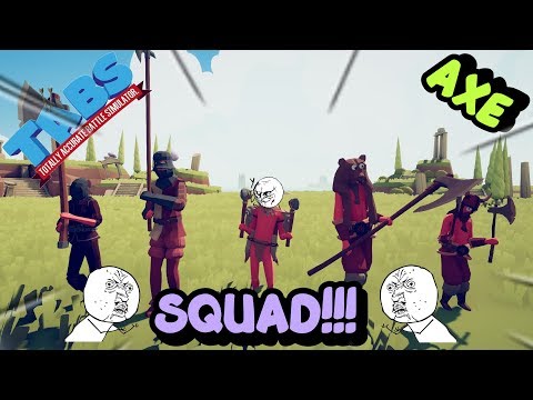 TABS | Axe Squad Vs Every Units (Same Price) - Totally Accurate Battle Simulator