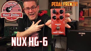 Video thumbnail for HG-6 Distortion Pedal from NUX (stomp box demo) by Have Guitar! by Have Guitar