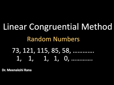 Linear Congruential Generator Method | Random  Numbers